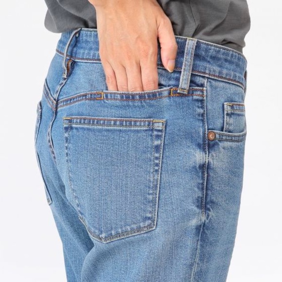 MUJI WOMEN STRETCH DENIM BOY FIT JEANS 27 - Picture 4 of 8